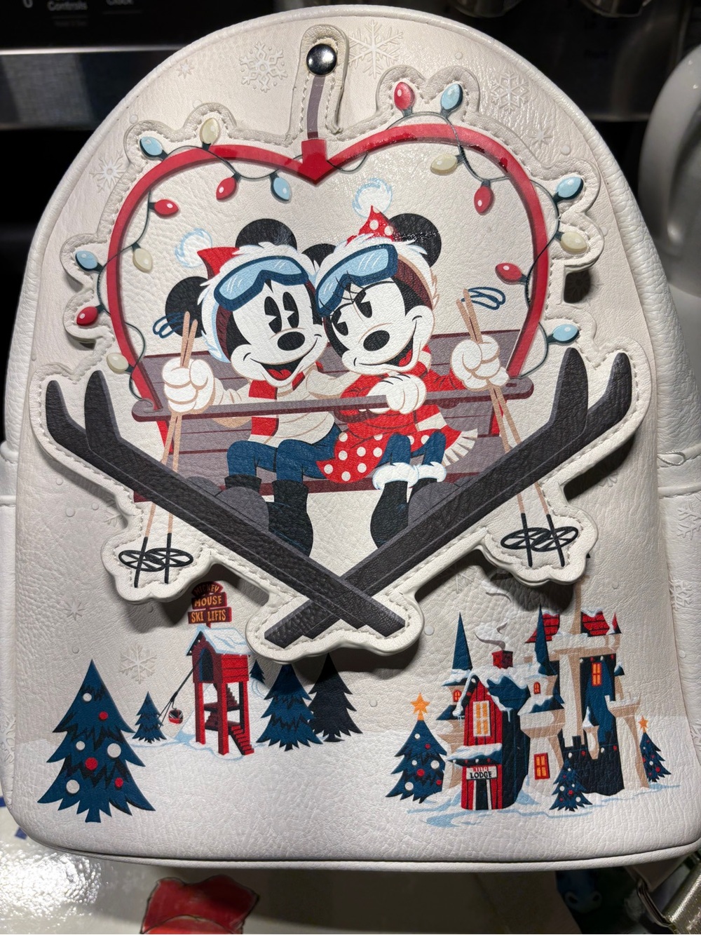 Disney Parks Walt’s Holiday Lodge Loungefly Mini Backpack 2021 Holiday
